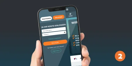 Schritt zwei der Einzahlung mit Locowin